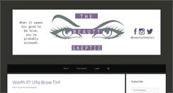 Desktop Screenshot of beautyskeptic.com